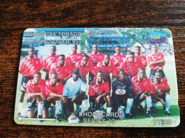 TRINIDAD & TOBAGO  GPT CARD    $20,-  71CCTB   SOCCER SQUAD 1995   / FUTBOL              Fine Used Card        ** 8886** - Trinité & Tobago