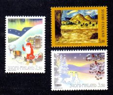 FINLANDE 1999 - Yvert N° 1465/1467 - Facit 1499/1501 - NEUF** MNH - Noël - Unused Stamps