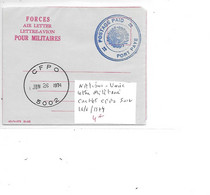 NATIONS UNIES LETTRE MILITAIRE CACHET CEPO 5002 26/06/1974 - Lettres & Documents