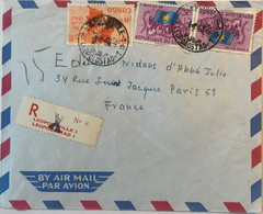 Congo - République Du Congo - Léopoldville - Lettre Recommandée Avion Pour Paris (France) - 4 Février 1963 - Sonstige & Ohne Zuordnung