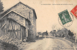 CPA 42 LA MADELEINE CAFE ET ROCHER DE ROCHEFORT - Autres & Non Classés