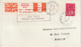 LETTRE De GREVE  : Angleterre / France - 02/02/1971 - Andere & Zonder Classificatie