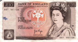 UNITED KINGDOM - BANK Of ENGLAND - 10 POUNDS (1980 - 1988 / D. SOMERSET) F. NIGHTINGALE - 10 Pounds