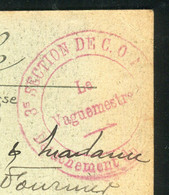 Cachet De Vaguemestre D'une Section Sur Carte Postale Du Havre Pour Lavaur - Réf F173 - Oorlog 1914-18