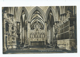 Wiltshire  Postcard Salisbury Cathedral  The Reredos Rp Plain Back - Salisbury