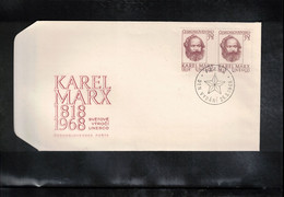 Czechoslovakia 1968 Karl Marx FDC - Karl Marx