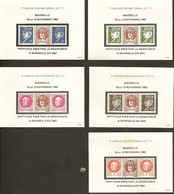 Facsimilé 5 Triptyques émis Par La Résistance En 1943 - Lettres & Documents