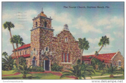 Florida Daytona The Tourist Church 1948 Curteich - Daytona