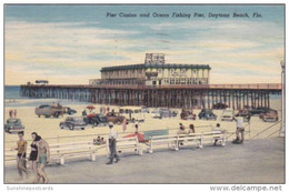 Florida Daytona Pier Casino And Ocean Fishing Pier 1949 Curteich - Daytona