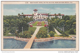 Florida Daytona New Riviera Hotel 1937 Curteich - Daytona