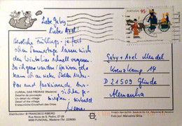 Madeira - 1995 - Mi:PT 2086, Sn:PT 2062, Yt:PT 2062 On Postcard - Look Scan - Briefe U. Dokumente