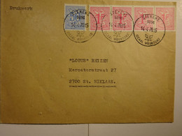 1976 Enveloppe Uit 9090 STEKENE Naar St Niklaas - Gefr. 4 X 1Fr + 50c - Zie Scan (s) Voor Zegels, Stempels En Andere - 1977-1985 Chiffre Sur Lion