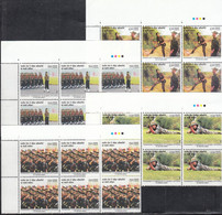 INDIA 2022   Permanent Commission For WOMEN  OFFICERS In INDIAN ARMY, Set 4v In BLOCKS Of 6 With Traffic Lights MNH(**) - Neufs