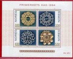 NORWAY 1994 Stamp Day Block MNH / **.   Michel Block 21 - Ongebruikt