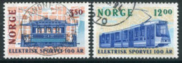 NORWAY 1994 Centenary Of Electric Tramcars Used.   Michel 1163-64 - Gebraucht