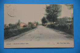 Offain - Offaing 1908 Près De Neufchâteau: Route Du Circuit 1906, En Couleurs, Très Rare - Neufchateau