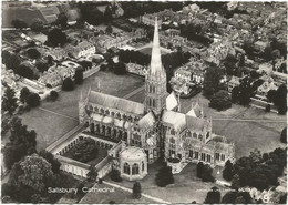 AB1518 Salisbury - Cathedral - Panorama Aereo Vista Aerea Aerial View / Non Viaggiata - Salisbury