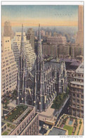 New York City St Patrick's Cathedral 1954 Curteich - Chiese