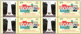 INDIA 2021  MY STAMP, Diamond Jubilee Year Of LIBERATION OF GOA, BLOCK Of 4,  Limited Issue. MNH(**) - Ungebraucht