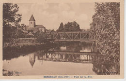 CPA Mirebeau - Pont Sur La Bèze (pont Métallique Du Tramway) - Mirebeau