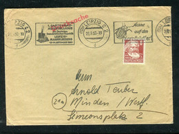 SBZ / 1951 / Mi. 214 EF Auf Brief Stempel "LEIPZIG, Gartenbauausstellung/Kartoffelkaefer" Vom 21.9.51 / € 8.00 (NG84) - Sovjetzone