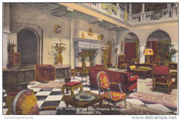 Florida Sarasota Living Room John & Mable Ringling Residence Curteich - Sarasota