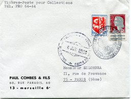 FRANCE LETTRE DEPART CHAMBRE DE COMMERCE ET D'INDUSTRIE DE MARSEILLE POUR LA FRANCE - Documenti