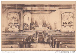 New York Saint Josephs Altar View Of Saint Joseph's Chapel Albertype - Adirondack