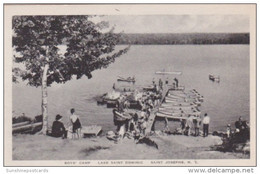 New York Saint Josephs Boys' Camp Lake Saint Dominic Albertype - Adirondack