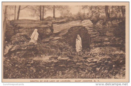 New York Saint Josephs Grotto Of Our Lady Of Lourdes Albertype - Adirondack