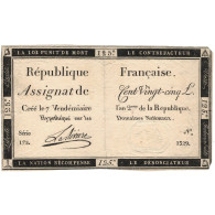 France, 125 Livres, 1793, SERIE 172, TTB, KM:A74, Lafaurie:169 - Assignats & Mandats Territoriaux