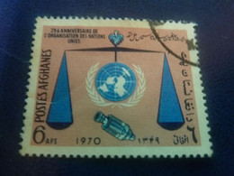 Postes Afghanes - Organisation Des Nations Unies - Val 6 Afs - Multicolore - Oblitéré - Année 1970 - - Afghanistan