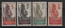 Gabon - N°33 34 36 37 - Obliteres - Cote 18€ - Used Stamps