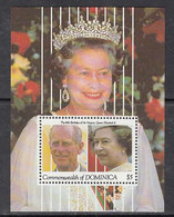 1991 Dominica QEII Birthday Souvenir Sheet MNH - Dominica (1978-...)