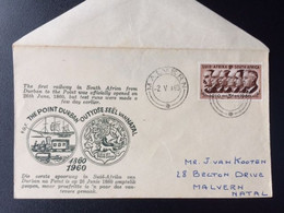 SOUTH AFRICA 1960 FDC FIRST RAILROAD ZUID AFRIKA - FDC