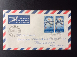 SOUTH AFRICA 1961 AIR MAIL LETTER TO THE NETHERLANDS ZUID AFRIKA - Luftpost