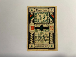 Allemagne Notgeld Frose 10 Pfennig - Colecciones