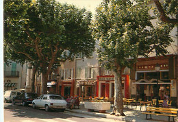 Cpm LA VALETTE DU VAR - Le Centre Ville - ( Avenue Du Char Verdun, Bar Valettois, Bar Central ) - La Valette Du Var