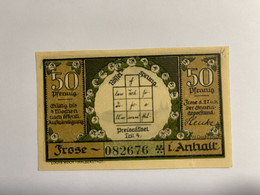 Allemagne Notgeld Frose 50 Pfennig - Collections