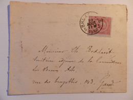 Oude Omslagbrief Van Belgie    1886 - Buste-lettere