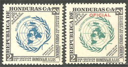492 Honduras UPU Carte Map United Nations Unies + Oficial MH * Neufs CH (HND-37) - Honduras