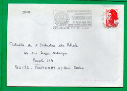 HAUTS DE SEINE, Courbevoie Ppal, Scotem N° 5882e, "Philex France 82 11 Au 21 Juin 1982" - Mechanical Postmarks (Advertisement)