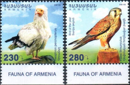 Armenia 2016 Fauna Of Armenia.Birds. "Common Vulture And Common Kestrel" 2v Quality:100% - Armenia