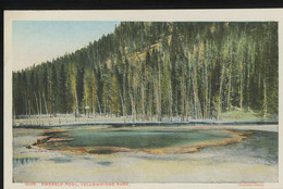 Yellowstone National Park WY Emerald Pool Postcard - Yellowstone