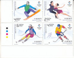 Macau  2022 The 2022 Beijing Winter Olympics Game Stamps 4v - Winter 2022: Peking
