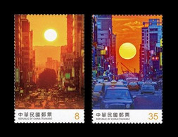 Taiwan 2020 Mih. 4412/13 Taiwan City Sunsets. Automobiles MNH ** - Unused Stamps