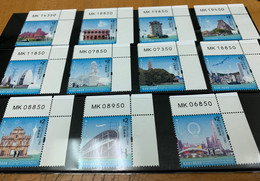 Hong Kong Stamp MNH 11values Kite Train Temple  Helicopter  Cycling Landscape Cargo Kung Fu Set - Nuevos