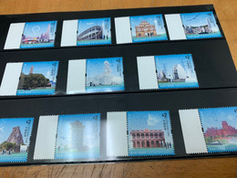 Hong Kong Stamp MNH 11values Kite Train Airport  Helicopter  Cycling Landscape Cargo Kung Fu Set - Unused Stamps