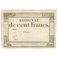 France, 100 Francs, 1795, SERIE 172 NUMÉRO 1941, TTB, KM:A78, Lafaurie:173 - Assignats & Mandats Territoriaux