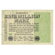 Billet, Allemagne, 1 Million Mark, 1923, 1923-08-09, KM:102d, TTB - 1 Million Mark